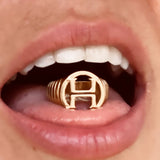 SIGNATURE H SIGNET RING