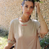 MON AMOUR TEE IN BEIGE