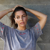 MON AMOUR TEE IN GREY